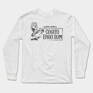 Latin saying - Cogito Ergo Sum Long Sleeve T-Shirt